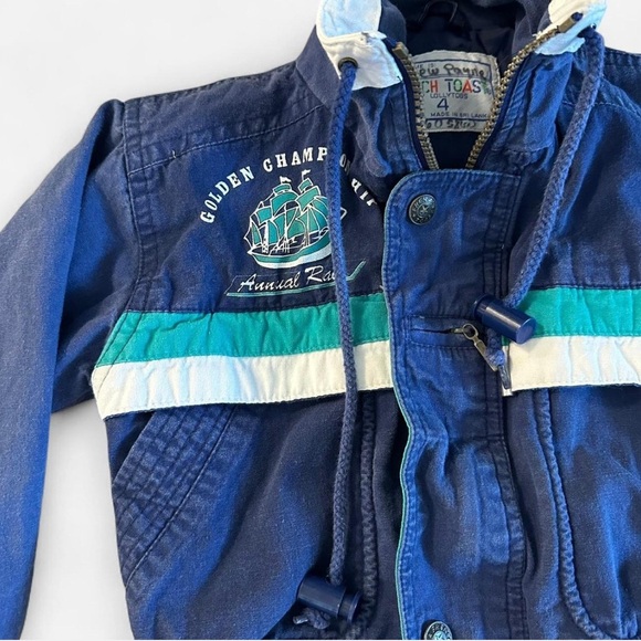 Navy and white vintage French Toast jacket jacket 
Says size 4 (smaller) - Picture 3 of 5